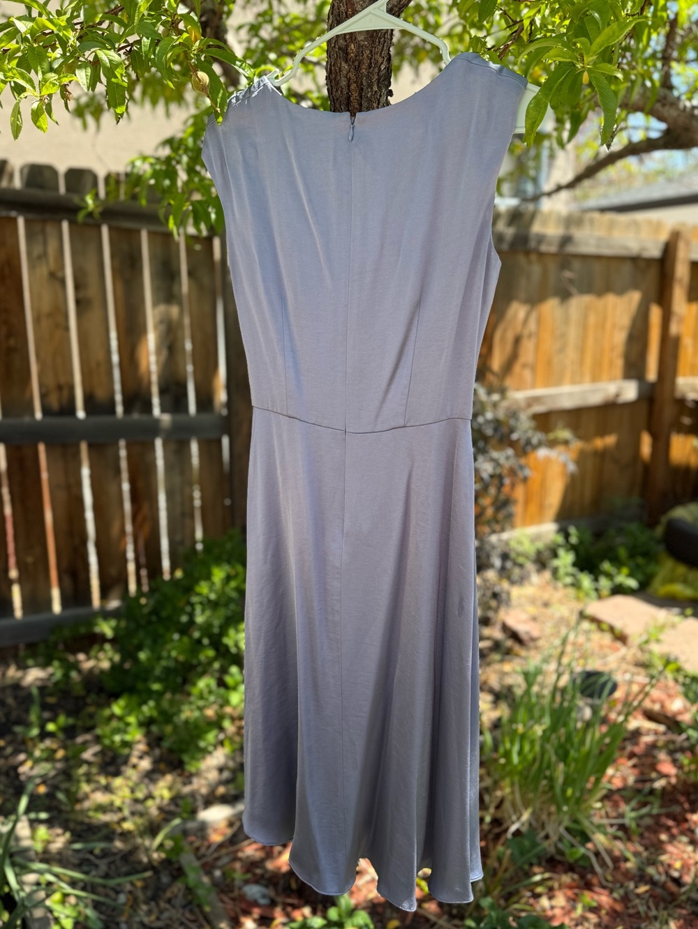 Gal Meets Glam Marion Twist V-Neck Satin Dress - Picture 3 of 14